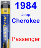 Passenger Wiper Blade for 1984 Jeep Cherokee - Assurance