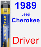 Driver Wiper Blade for 1989 Jeep Cherokee - Assurance