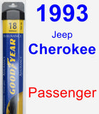 Passenger Wiper Blade for 1993 Jeep Cherokee - Assurance