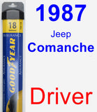 Driver Wiper Blade for 1987 Jeep Comanche - Assurance