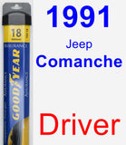 Driver Wiper Blade for 1991 Jeep Comanche - Assurance