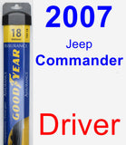 Driver Wiper Blade for 2007 Jeep Commander - Assurance