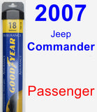 Passenger Wiper Blade for 2007 Jeep Commander - Assurance