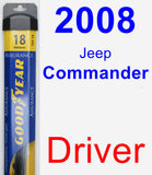 Driver Wiper Blade for 2008 Jeep Commander - Assurance