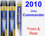 Front & Rear Wiper Blade Pack for 2010 Jeep Commander - Assurance