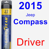 Driver Wiper Blade for 2015 Jeep Compass - Assurance