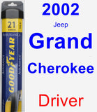 Driver Wiper Blade for 2002 Jeep Grand Cherokee - Assurance