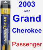 Passenger Wiper Blade for 2003 Jeep Grand Cherokee - Assurance