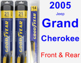 Front & Rear Wiper Blade Pack for 2005 Jeep Grand Cherokee - Assurance