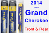 Front & Rear Wiper Blade Pack for 2014 Jeep Grand Cherokee - Assurance