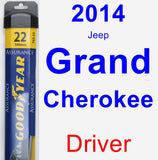 Driver Wiper Blade for 2014 Jeep Grand Cherokee - Assurance