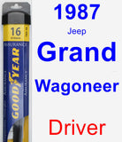 Driver Wiper Blade for 1987 Jeep Grand Wagoneer - Assurance