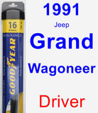 Driver Wiper Blade for 1991 Jeep Grand Wagoneer - Assurance