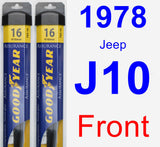 Front Wiper Blade Pack for 1978 Jeep J10 - Assurance