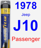 Passenger Wiper Blade for 1978 Jeep J10 - Assurance