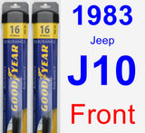 Front Wiper Blade Pack for 1983 Jeep J10 - Assurance