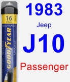 Passenger Wiper Blade for 1983 Jeep J10 - Assurance