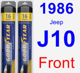 Front Wiper Blade Pack for 1986 Jeep J10 - Assurance