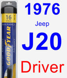 Driver Wiper Blade for 1976 Jeep J20 - Assurance