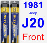 Front Wiper Blade Pack for 1981 Jeep J20 - Assurance