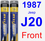 Front Wiper Blade Pack for 1987 Jeep J20 - Assurance