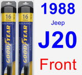 Front Wiper Blade Pack for 1988 Jeep J20 - Assurance