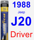 Driver Wiper Blade for 1988 Jeep J20 - Assurance