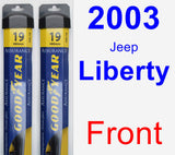 Front Wiper Blade Pack for 2003 Jeep Liberty - Assurance