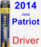 Driver Wiper Blade for 2014 Jeep Patriot - Assurance