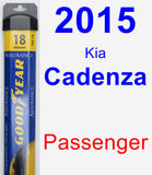 Passenger Wiper Blade for 2015 Kia Cadenza - Assurance