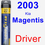 Driver Wiper Blade for 2003 Kia Magentis - Assurance