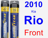 Front Wiper Blade Pack for 2010 Kia Rio - Assurance