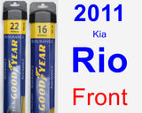 Front Wiper Blade Pack for 2011 Kia Rio - Assurance