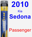 Passenger Wiper Blade for 2010 Kia Sedona - Assurance