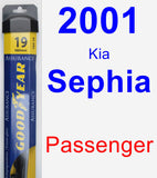 Passenger Wiper Blade for 2001 Kia Sephia - Assurance