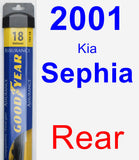 Rear Wiper Blade for 2001 Kia Sephia - Assurance