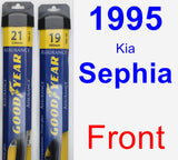 Front Wiper Blade Pack for 1995 Kia Sephia - Assurance