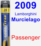 Passenger Wiper Blade for 2009 Lamborghini Murcielago - Assurance