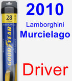 Driver Wiper Blade for 2010 Lamborghini Murcielago - Assurance