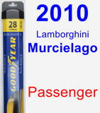 Passenger Wiper Blade for 2010 Lamborghini Murcielago - Assurance