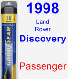 Passenger Wiper Blade for 1998 Land Rover Discovery - Assurance