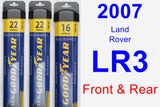 Front & Rear Wiper Blade Pack for 2007 Land Rover LR3 - Assurance