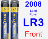 Front Wiper Blade Pack for 2008 Land Rover LR3 - Assurance