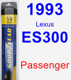 Passenger Wiper Blade for 1993 Lexus ES300 - Assurance