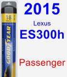 Passenger Wiper Blade for 2015 Lexus ES300h - Assurance