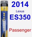 Passenger Wiper Blade for 2014 Lexus ES350 - Assurance