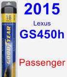 Passenger Wiper Blade for 2015 Lexus GS450h - Assurance