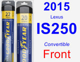 Front Wiper Blade Pack for 2015 Lexus IS250 - Assurance