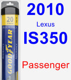 Passenger Wiper Blade for 2010 Lexus IS350 - Assurance