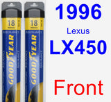 Front Wiper Blade Pack for 1996 Lexus LX450 - Assurance